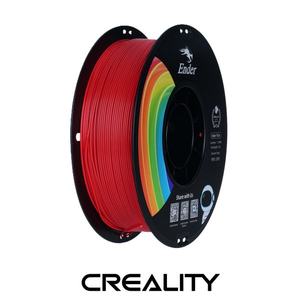 3D plastikas Creality Ender PLA+ raudona 1.75mm/1kg