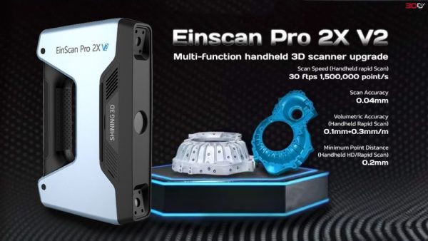 3D skaitytuvas EinScan Pro 2X V2 - Image 2