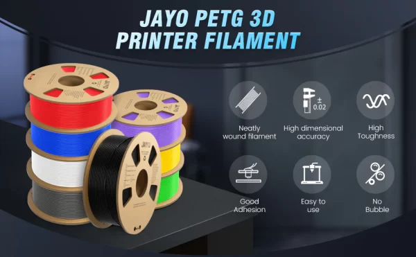 3D Plastikas JAYO PETG balta 1.75mm/1kg - Image 2