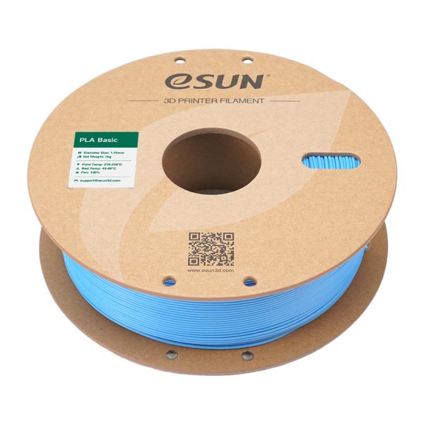 3D plastikas eSUN PLA-Basic šviesiai mėlyna 1.75mm/1kg - Image 2