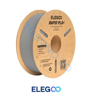 3D plastikas ELEGOO PLA+ pilka spalva – 1.75mm, 1kg ritė