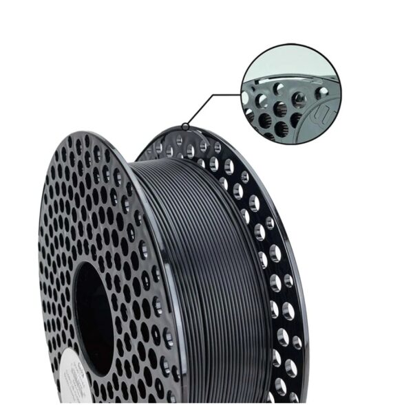 3D plastikas Azurefilm PLA HS juoda matinė 1.75mm/1kg - Image 2