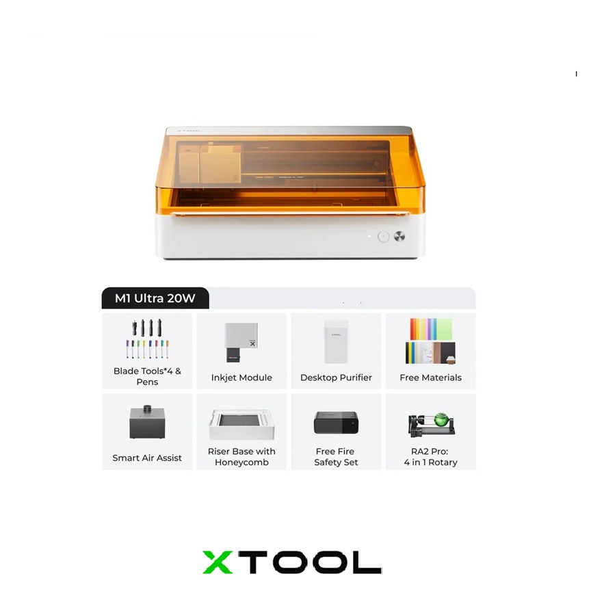 xTool M1 Ultra 20W lazerinis graviravimo įrenginys - Image 2