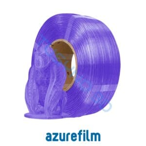 3D Plastikas Azurefilm Refill PETG violetinė skaidri 1.75mm/1kg