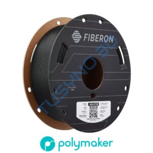 Polymaker FIBRON ASA-CF08 Juodos spalvos 1.75mm 1kg anglies pluoštu sustiprintas ASA 3D plastikas