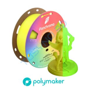 3D plastikas Polymaker Panchroma PLA Luminous – geltona, šviečianti tamsoje