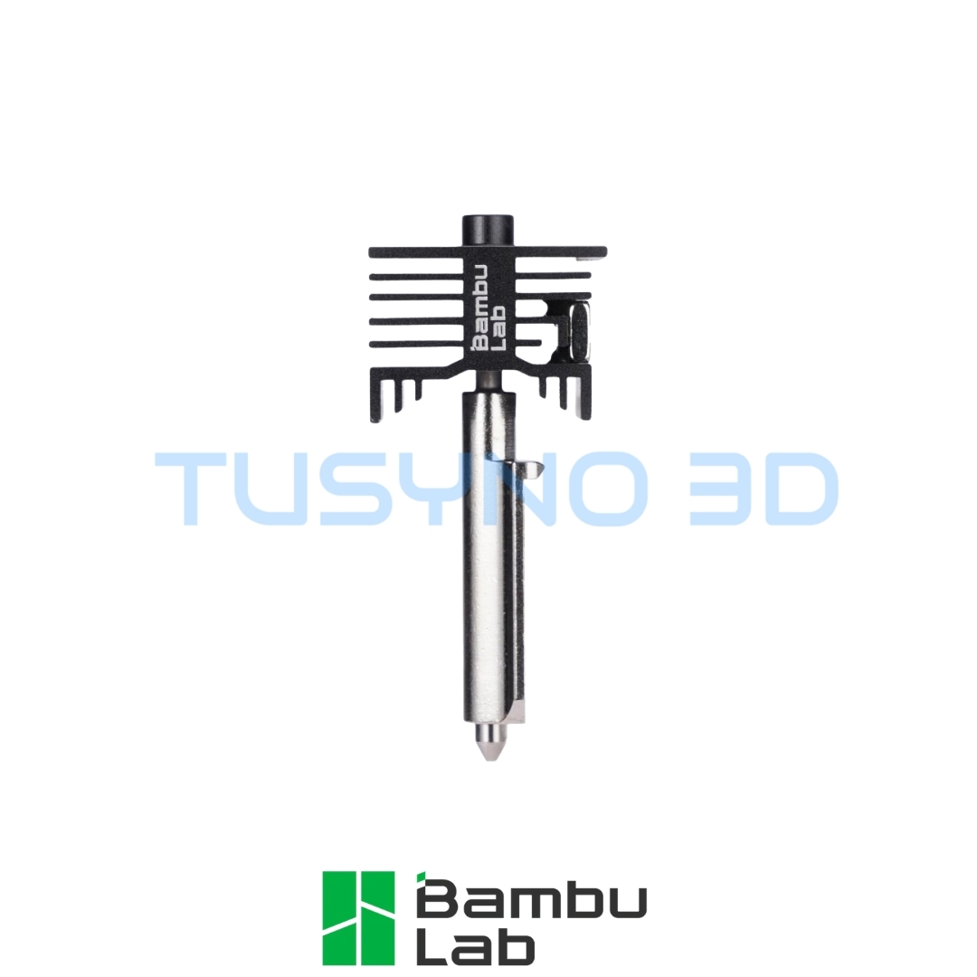 Hotend su grūdinto plieno antgaliu Bambu Lab H2/P2 serijos spausdintuvams 0,4 mm (FAH060)