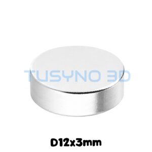 Neodimio magnetai D12x3 mm – magnetai 3D spausdinimui