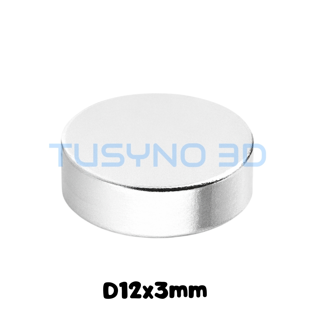 Neodimio magnetai D12x3 mm – magnetai 3D spausdinimui