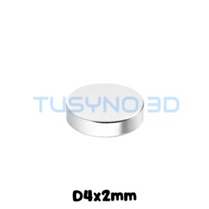 Neodimio magnetai D4x2 mm – magnetai 3D spausdinimui