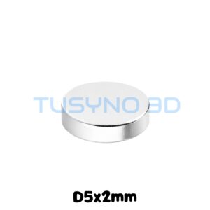 Neodimio magnetai D5x2 mm – magnetai 3D spausdinimui