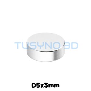 Neodimio magnetai D5x3 mm – magnetai 3D spausdinimui