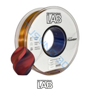 Prof. Lab PLA Šilkas Tri-Colour raudona geltona mėlyna 3D spausdinimo plastikas su blizgiu paviršiumi
