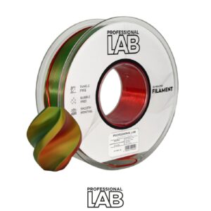 Prof. Lab PLA Šilkas Tri-Colour Raudona–Geltona–Žalia