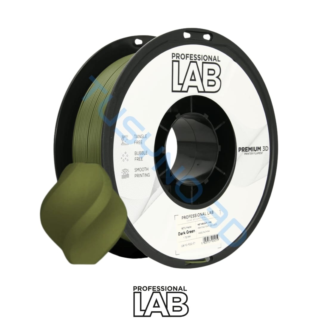 3D plastikas Prof. Lab PETG matinė tamsi žalia