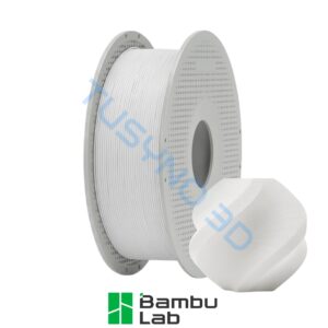 3D plastikas Bambu Lab PLA basic balta dramblio kaulo (11100) su rite