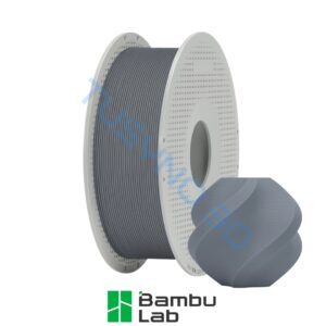 3D plastikas Bambu Lab PLA matinė pelenų pilka su rite (11102)