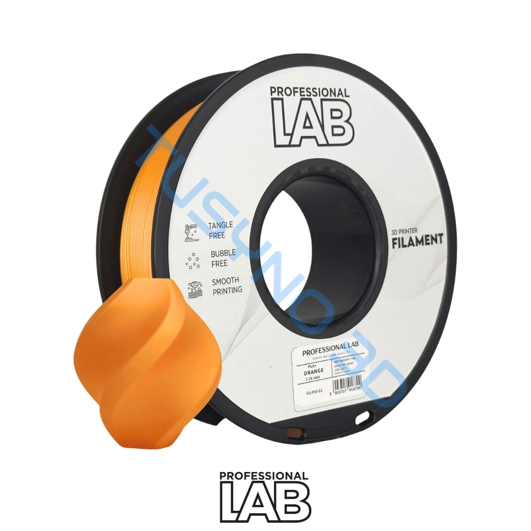 3D plastikas Prof. Lab PLA+ oranžinė – sustiprinta PLA+ gija 3D spausdinimui