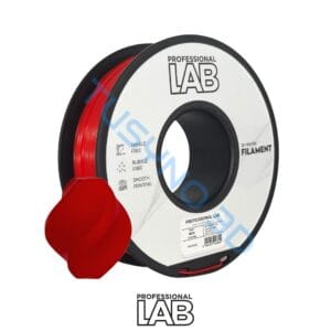 3D plastikas Prof. Lab PLA+ raudona – sustiprinta PLA+ gija 3D spausdinimui