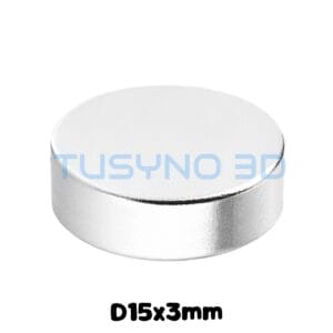 Neodimio magnetai D15x3 mm – magnetai 3D spausdinimui
