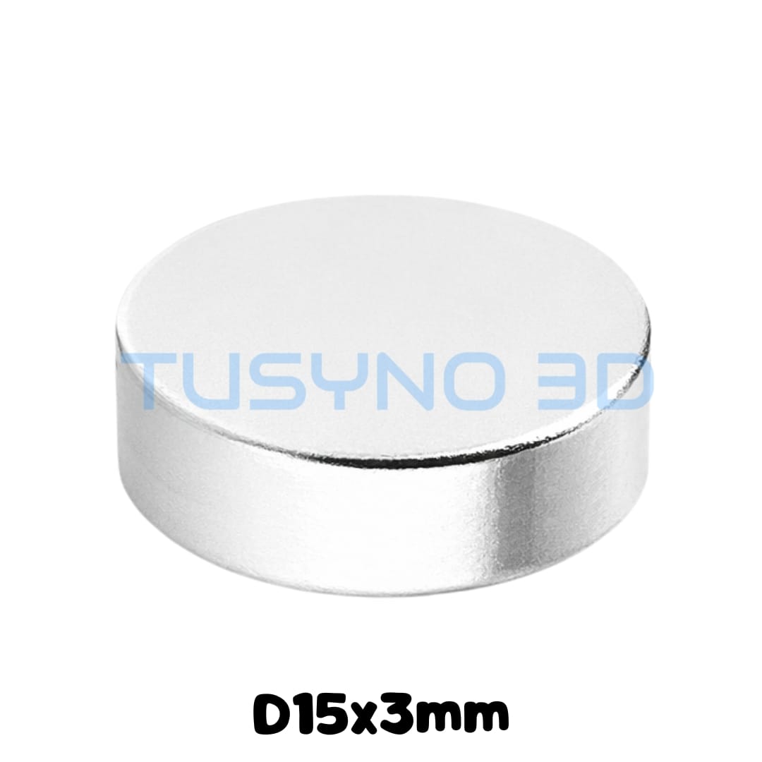 Neodimio magnetai D15x3 mm – magnetai 3D spausdinimui