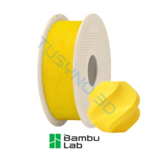 3D plastikas Bambu Lab PETG Basic geltona (30402) su rite