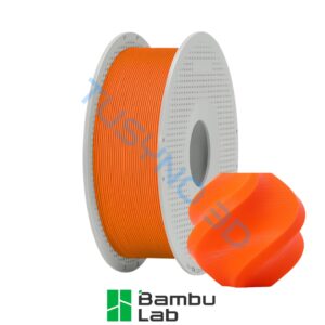 3D plastikas Bambu Lab PETG Basic oranžinė (30301) su rite
