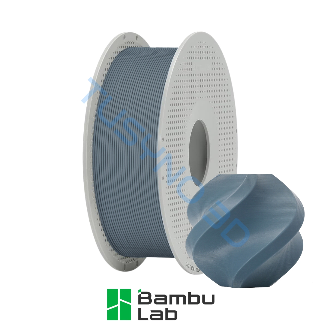 3D plastikas Bambu Lab PETG Basic pilkai mėlyna (30108) su rite