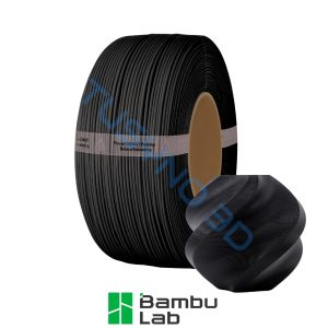3D plastikas Bambu Lab PLA matinė anglies pilka su rite (11101) be ritės (Refill)