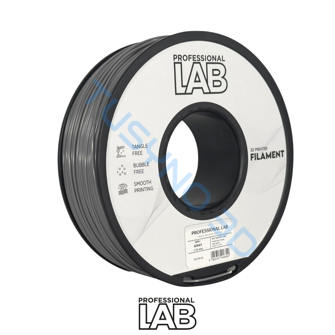 3D plastikas Prof. Lab ABS+ pilka
