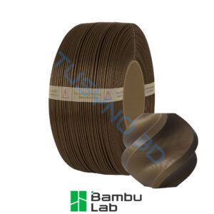 3D plastikas Bambu Lab PLA Basic brozinė (10801) be ritės (Refill)