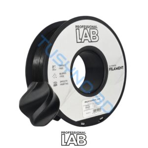 3D plastikas Prof. Lab PLA šilkas juoda