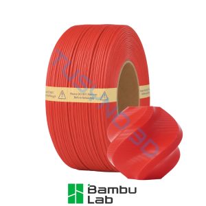 3D plastikas Bambu Lab PLA Basic raudona (10200) be ritÄs