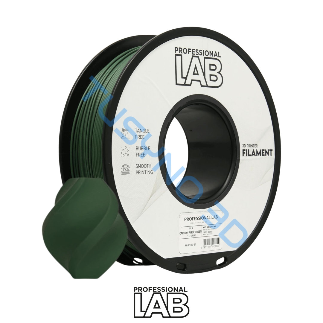 3D plastikas Prof. Lab PLA-CF žalia