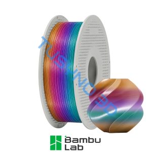 3D plastikas Bambu Lab PLA šilkas Rainbow (Dawn Radiance) (13912)