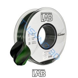 3D plastikas Prof. Lab PLA šilkas Juoda-žalia