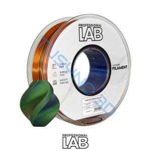 3D plastikas Prof. Lab PLA šilkas Tri-Colour Raudona-mėlyna-žalia