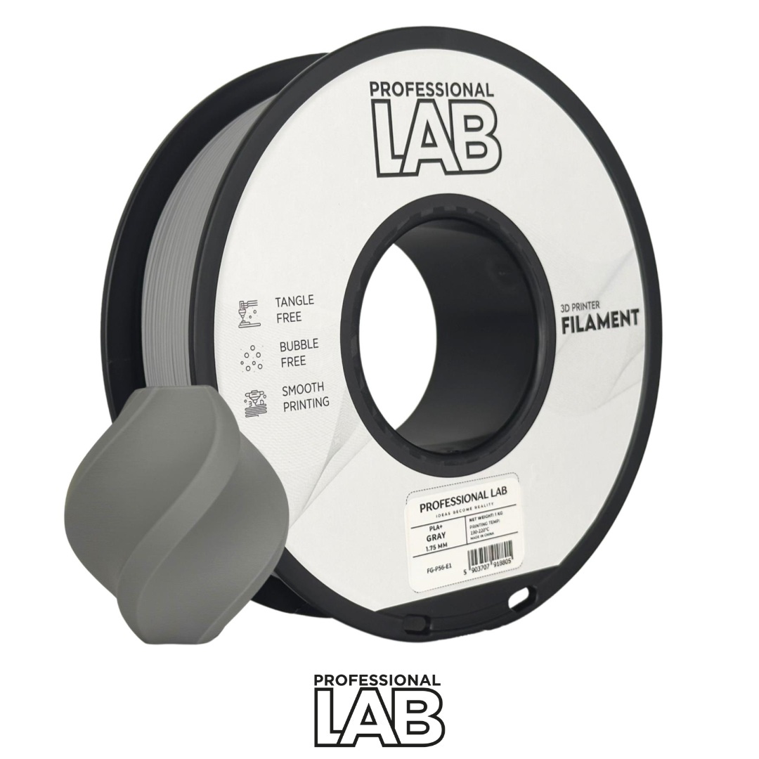 3D plastikas Prof. Lab PLA+ pilka