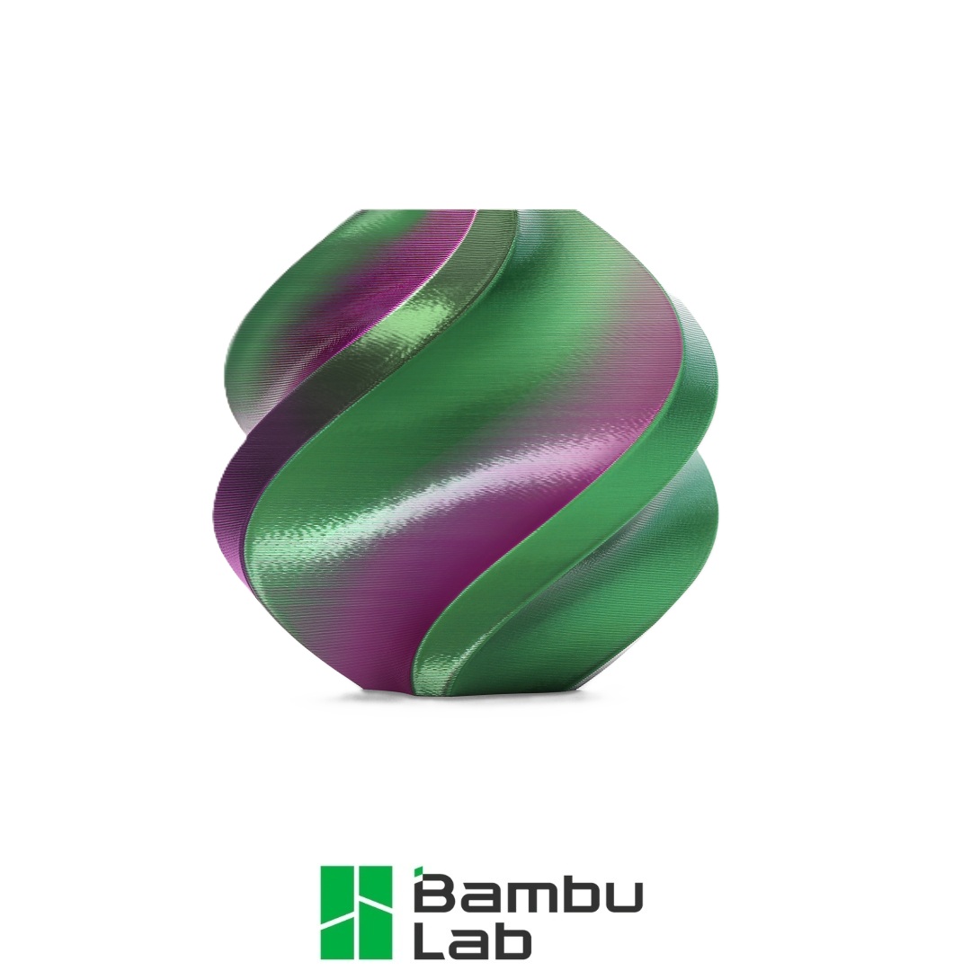 Bambu Lab PLA šilkas žalia–violetinė (Mystic Magenta) (13913)