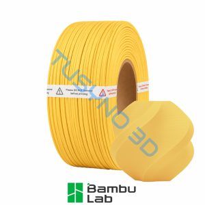 3D plastikas Bambu Lab PLA matinė cintrinų geltona (11400) be ritės (Refill)