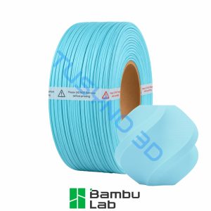 3D plastikas Bambu Lab PLA matinė ledo mėlyna (11601) be ritės (Refill)