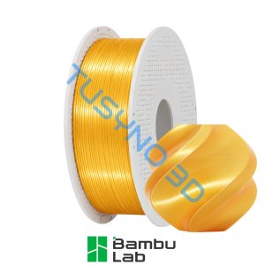3D plastikas Bambu Lab PLA šilkas+ auksinė (13405)