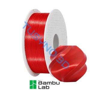 3D plastikas Bambu Lab PLA šilkas+ raudona (13205)