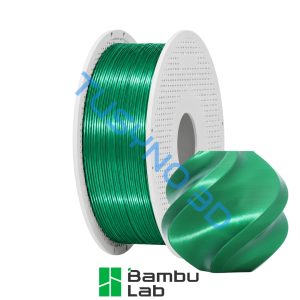 3D plastikas Bambu Lab PLA šilkas+ žalia (13506)