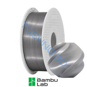 3D plastikas Bambu Lab PLA šilkas+ sidabrinė (13109)