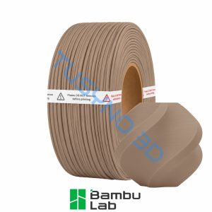 3D plastikas Bambu Lab PLA matinė kavos ruda (11800) be ritės (Refill)