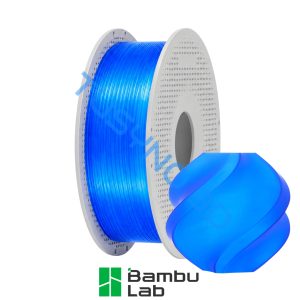 3D plastikas Bambu Lab PLA skaidri mėlyna (13611)