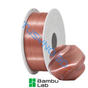 3D plastikas Bambu Lab PLA šilkas+ rožinis auksas (13206)