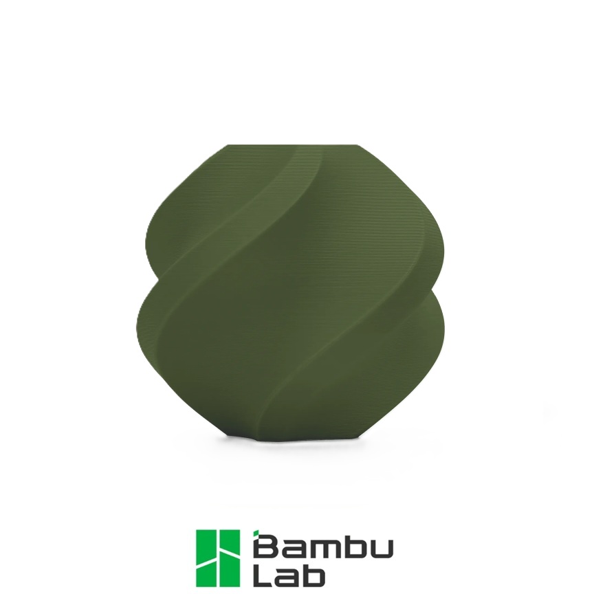 Bambu Lab PLA matinė tamsiai žalia