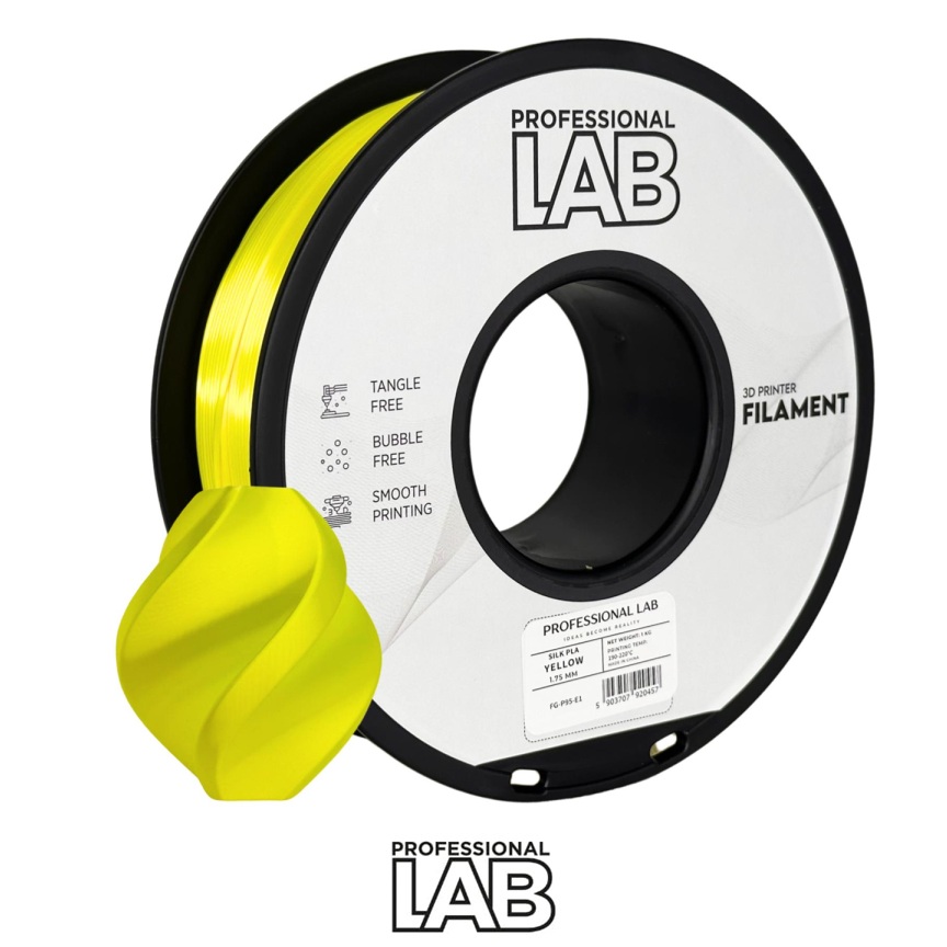 Prof. Lab PLA šilkas geltona